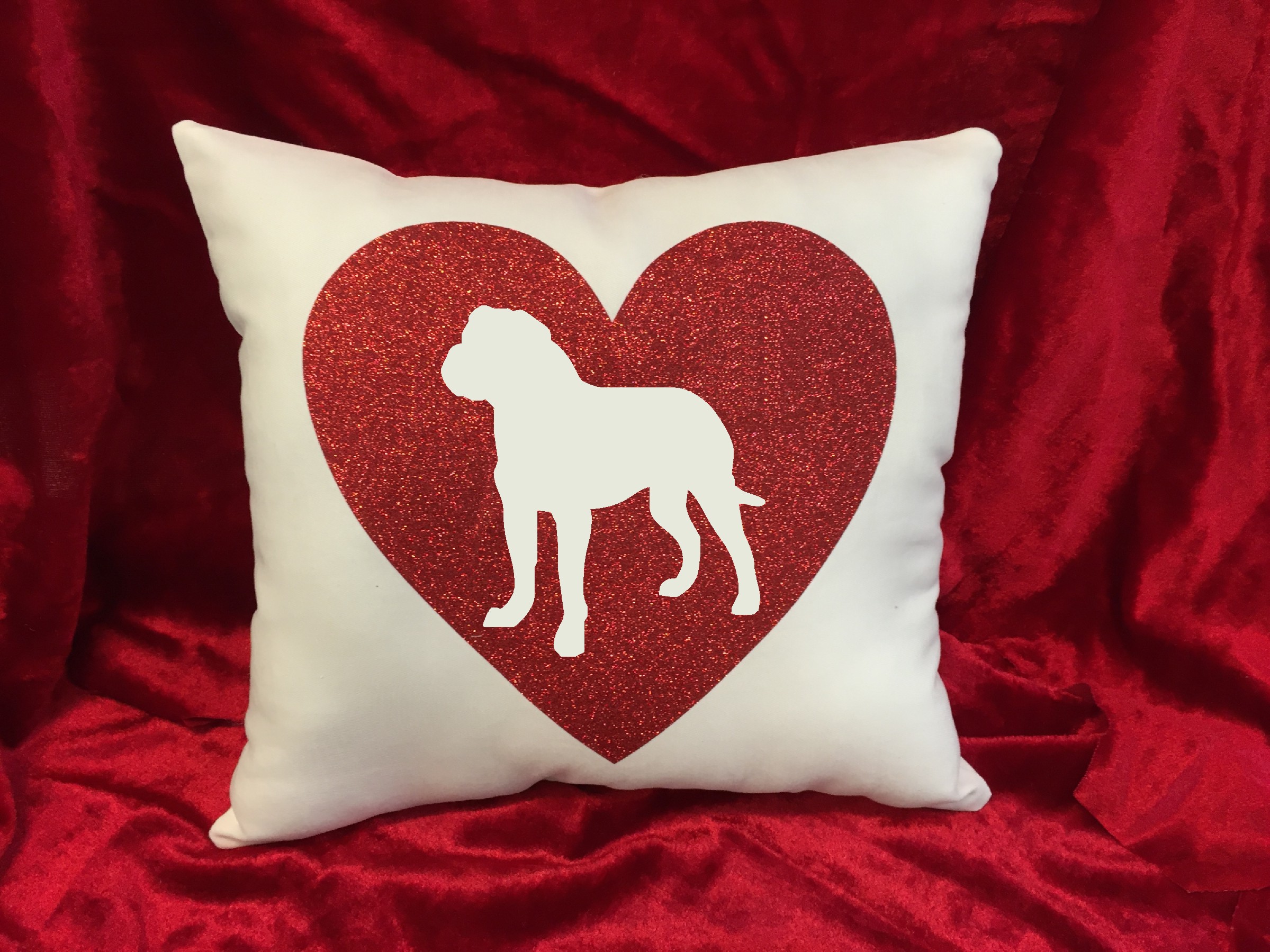 Dogs - Throw Pillow - Dogue de Bordeaux